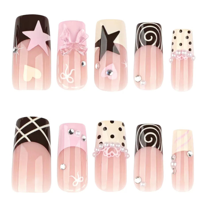 Artistic 3D Decorative Nail Extensions Bowlift