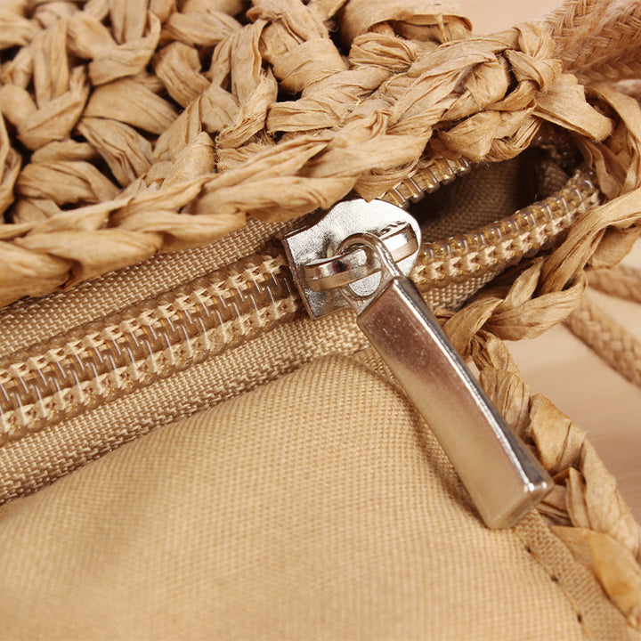 Macramé Shoulder Bag with Elegant Fringe Decoration Bowlift