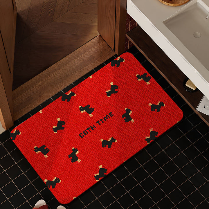 Playful Animal-Themed Bath Mat Bowlift