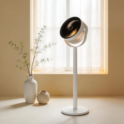Ladies portable fan with LED lighting and adjustable tilt angle Bowlift
