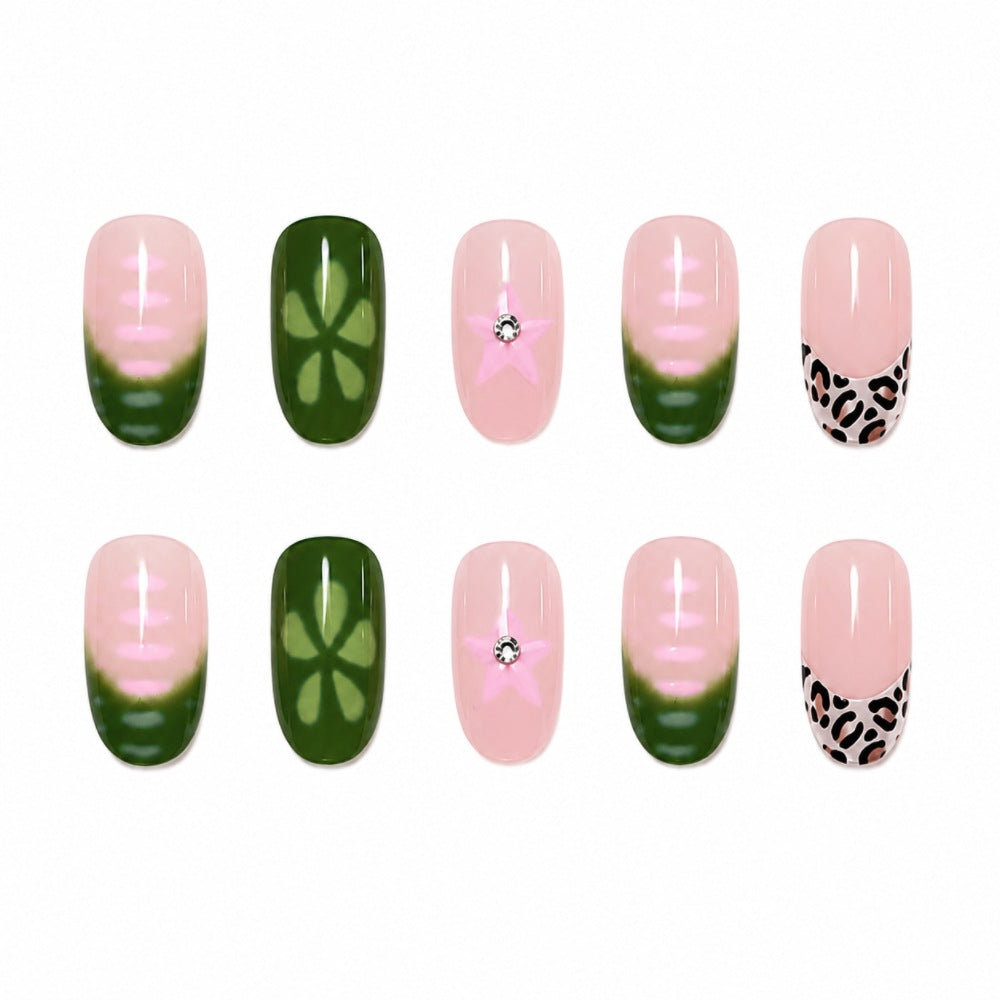 Artificial nails with modern geometric designs Bowlift