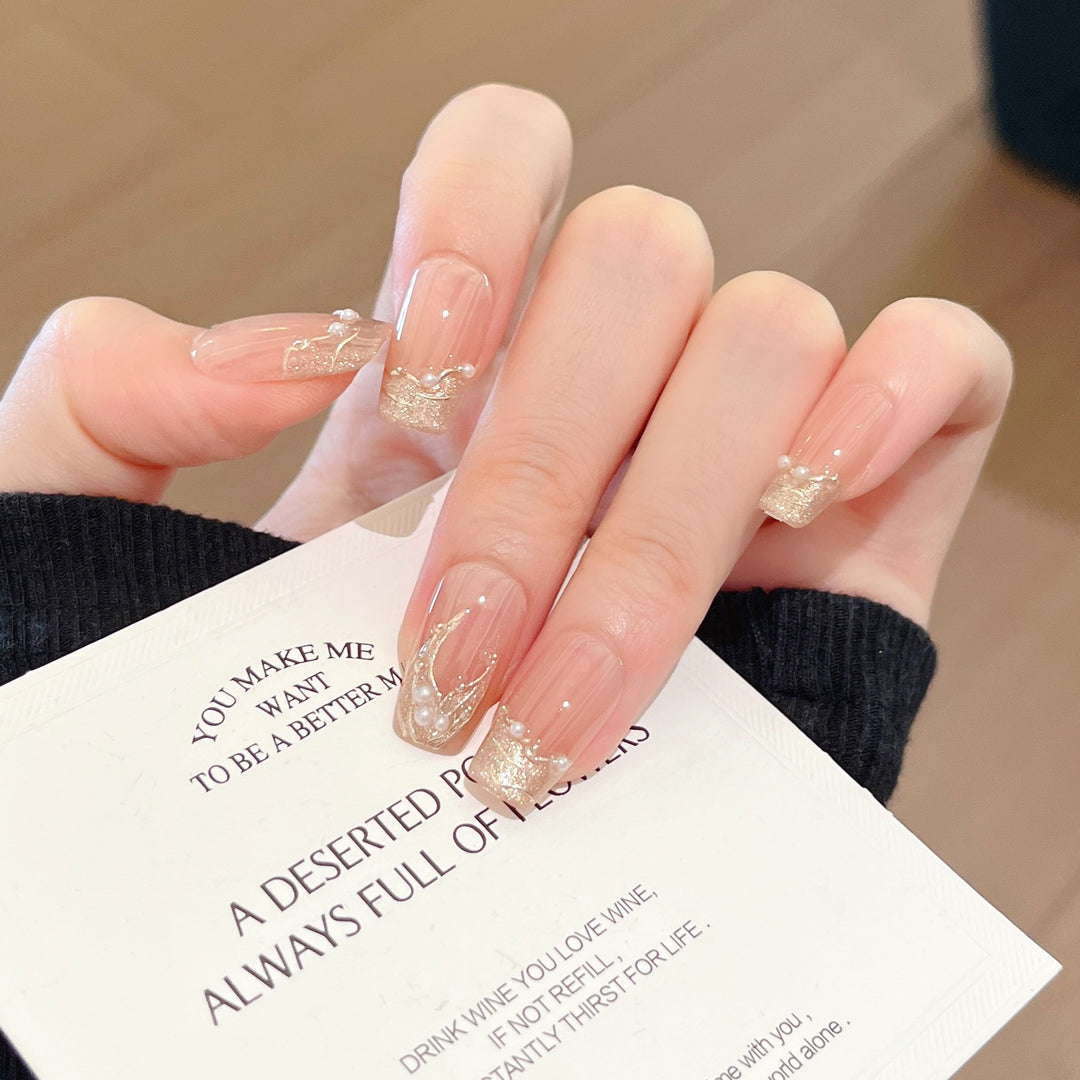 Premium Glamorous Press-On Nail Extensions Bowlift