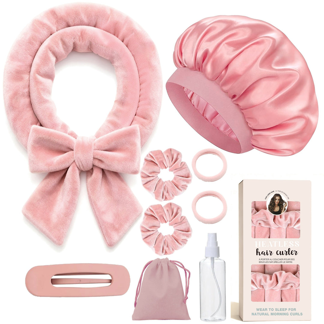 Heatless Satin Hair Curling Set