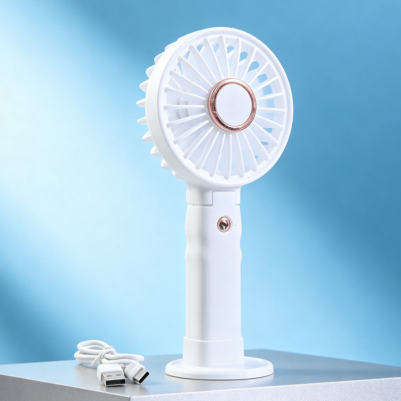 Ladies Portable Handheld Fan Bowlift