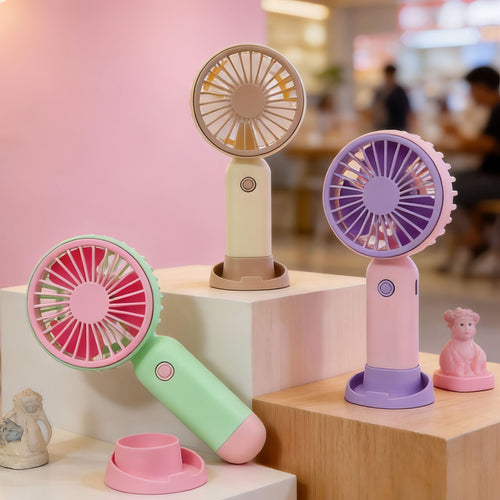Ladies portable mini handheld fan with ergonomics and USB connection Bowlift
