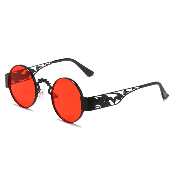 Women's artistic round sunglasses with elegant filigree frame Bowlift