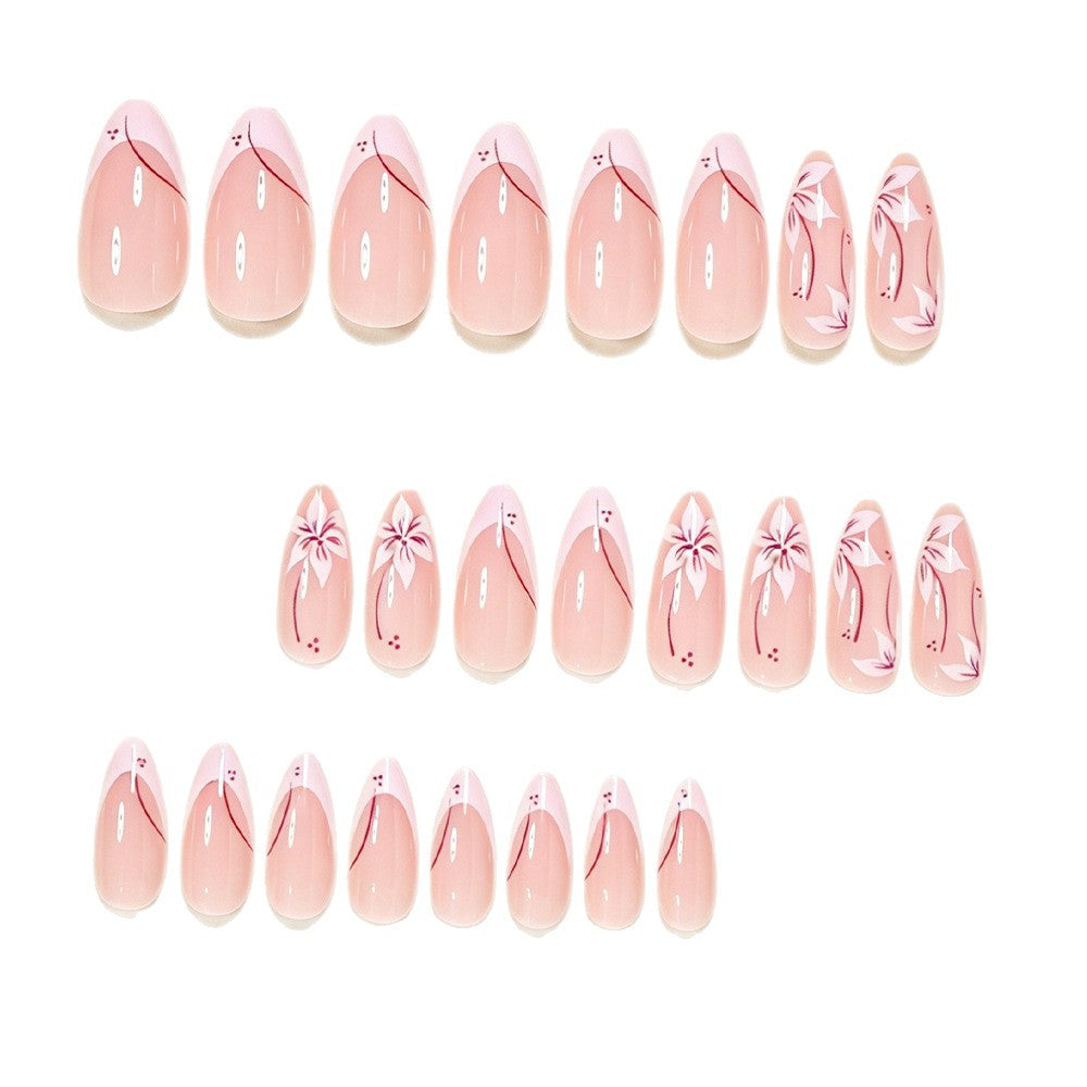 Artistic Floral Nail Tips Bowlift