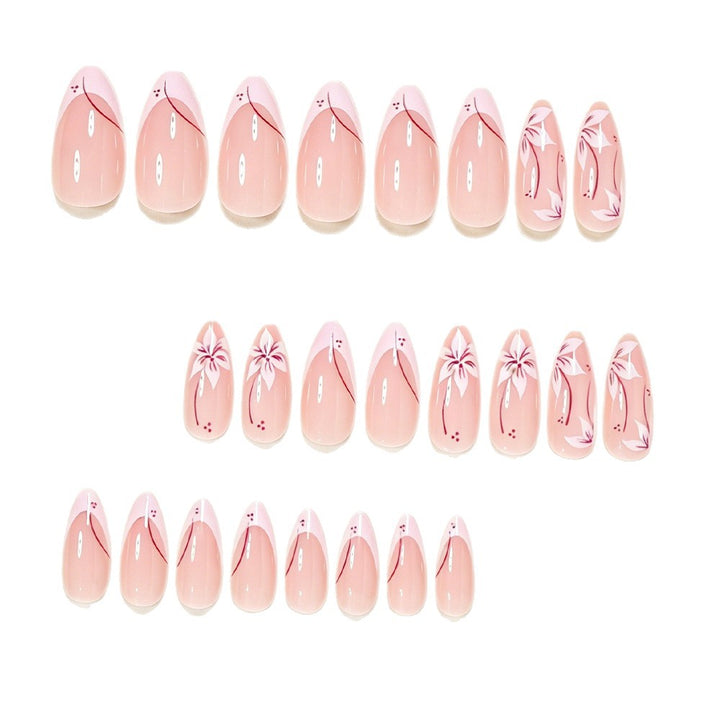 Artistic Floral Nail Tips Bowlift