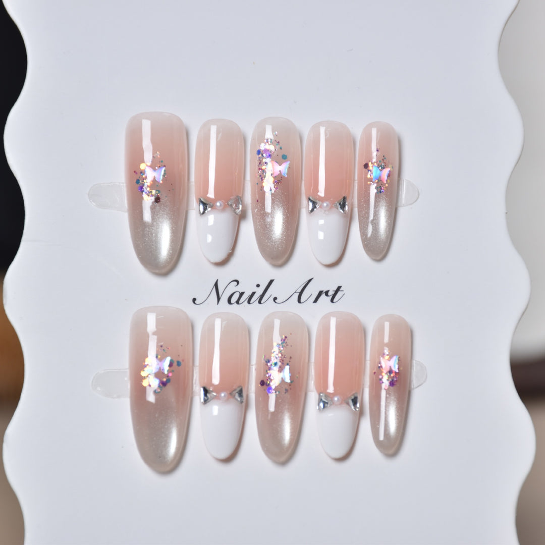Decorative Animal Print Press-On Nail Set Bowlift