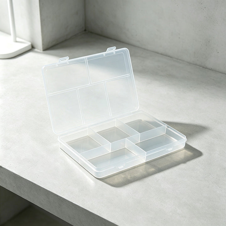 Multi-Compartment Storage Organizer Box Bowlift