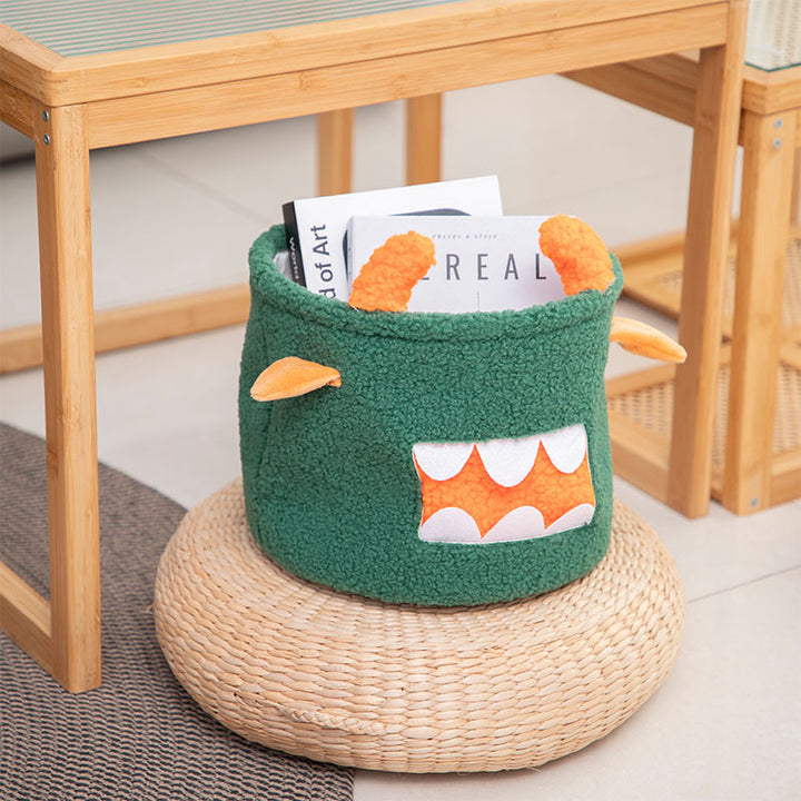 Storage basket in cute monster design