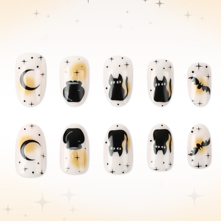 Halloween-Themed Nail Art Design Bowlift
