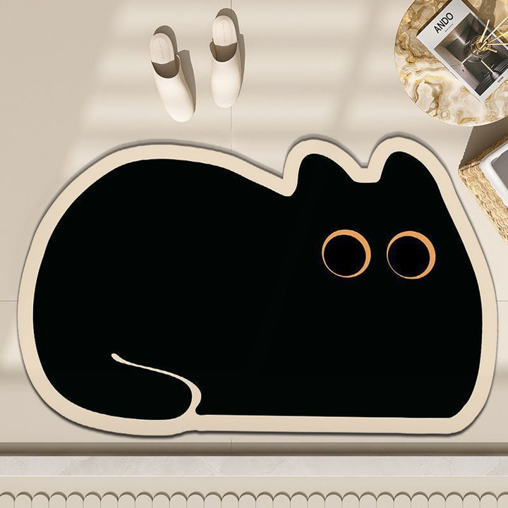Playful Cat-Themed Entrance Mat