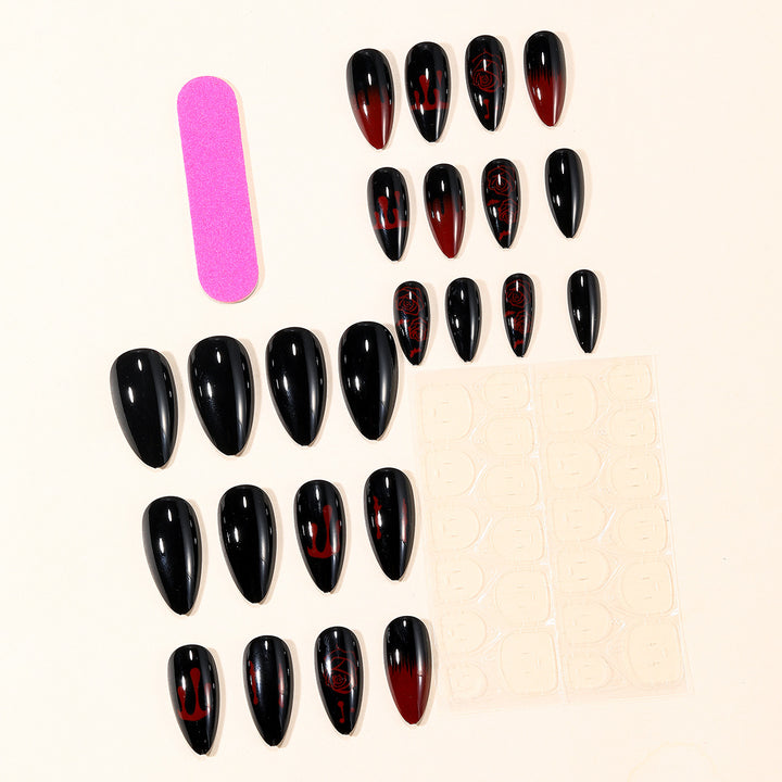 Gothic Horror Themed Nail Art Extensions Bowlift