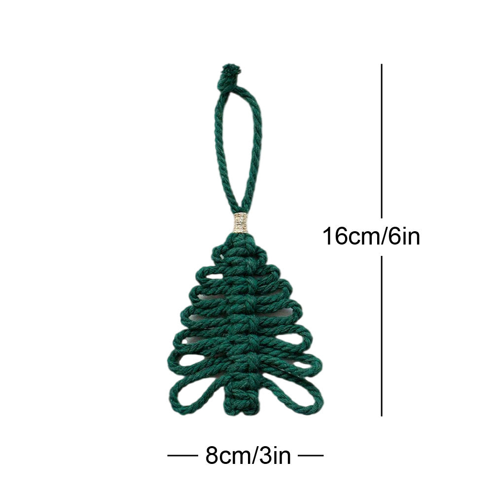 Macrame Christmas Tree Ornament Bowlift