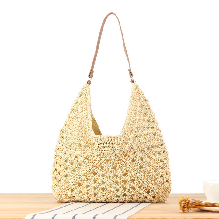 Macrame Crossbody Bag in Elegant Crocheted Design Bowlift