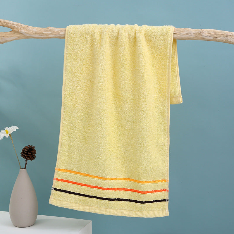 Terry Bath Towel with High-Quality Check Border Bowlift
