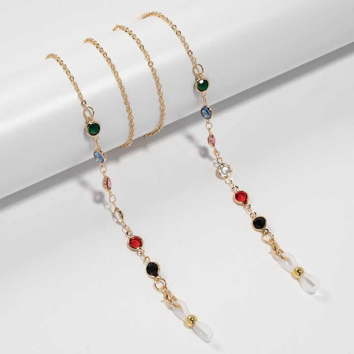 Stylish Decorative Gemstone Eyewear Chain Bowlift