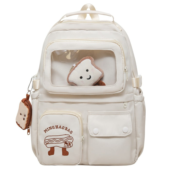 Multi-Functional Transparent Pocket School Backpack Bowlift