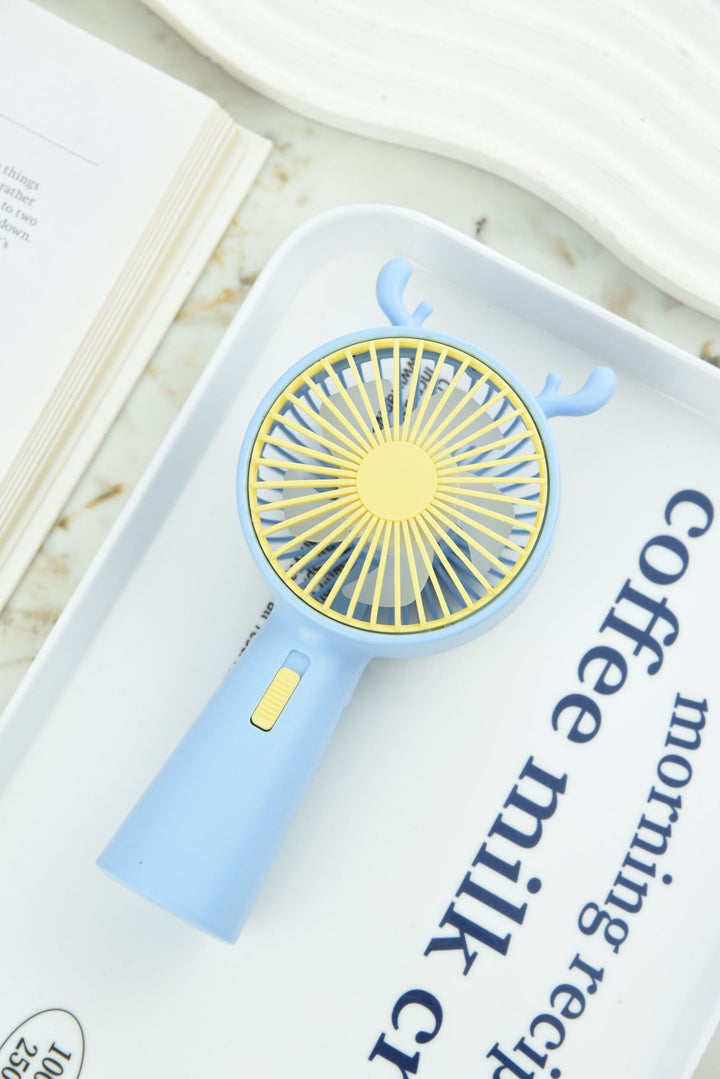 Portable Handheld Cooling Fan with Cute Antler Design Bowlift