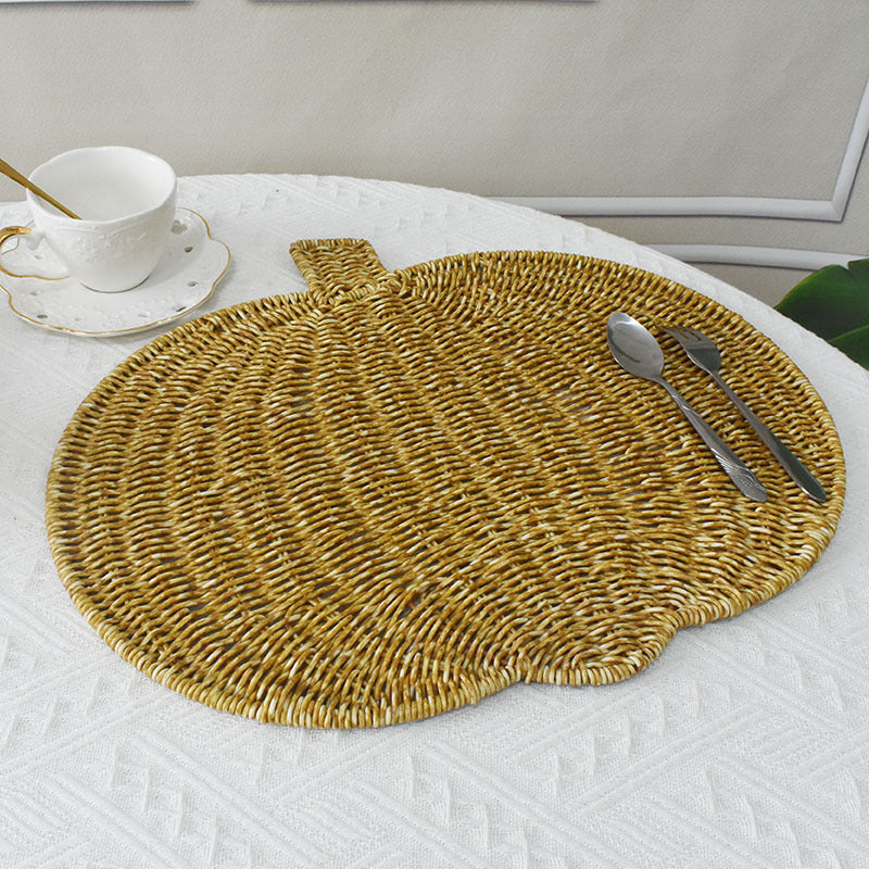 Decorative Woven Pumpkin Shaped Tray Bowlift