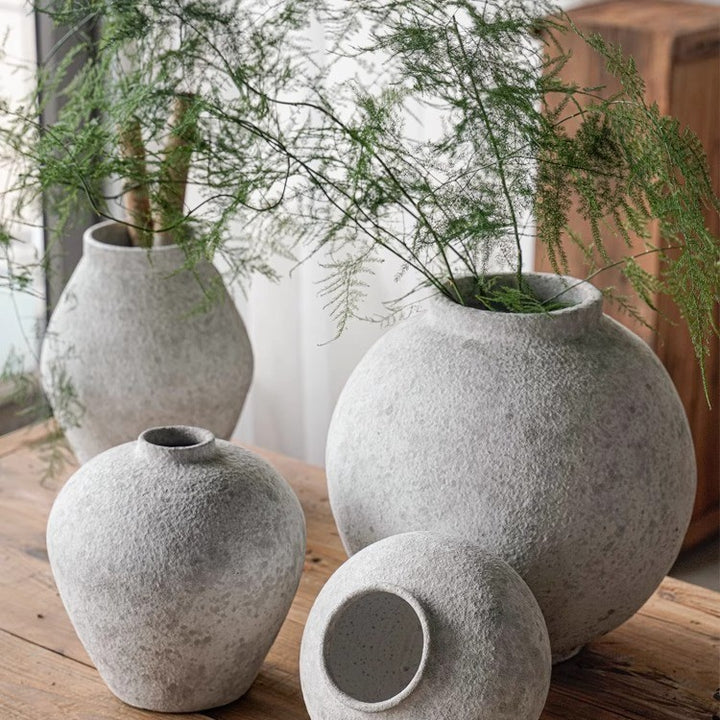 Artisanal Ceramic Vase Bowlift