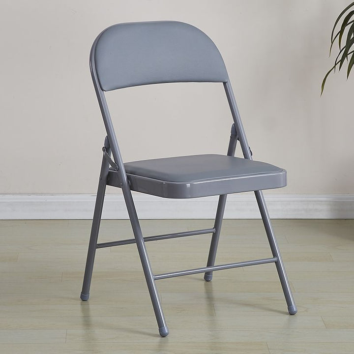 Folding chair with ergonomic design and PU upholstery Bowlift