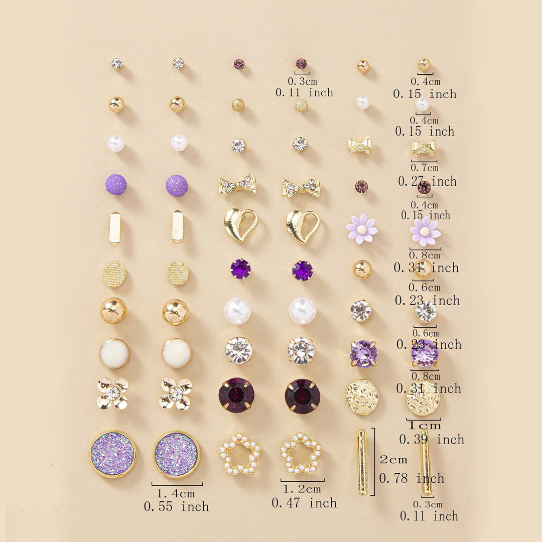 Earring set with versatile motifs Bowlift