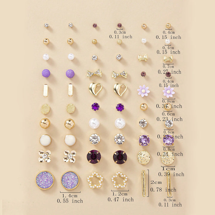 Earring set with versatile motifs Bowlift