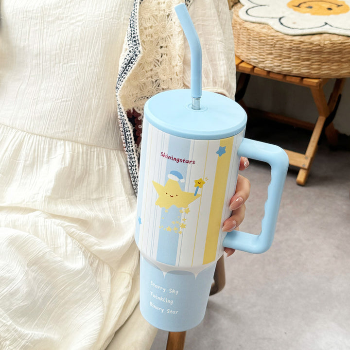 Women's thermos cup with cheerful vegetable design Bowlift