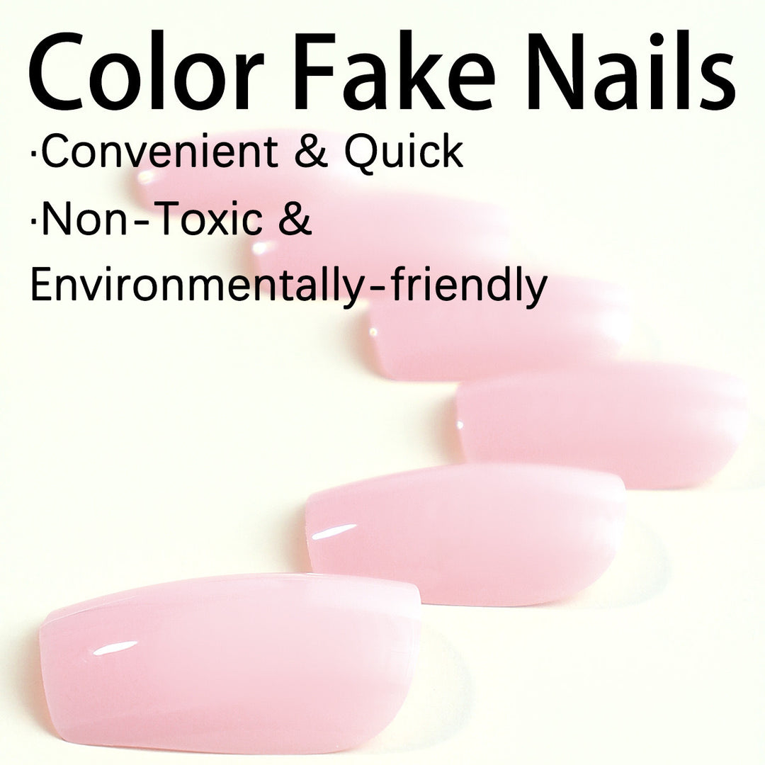 Artificial nail set with high-gloss finish and elegant shape Bowlift