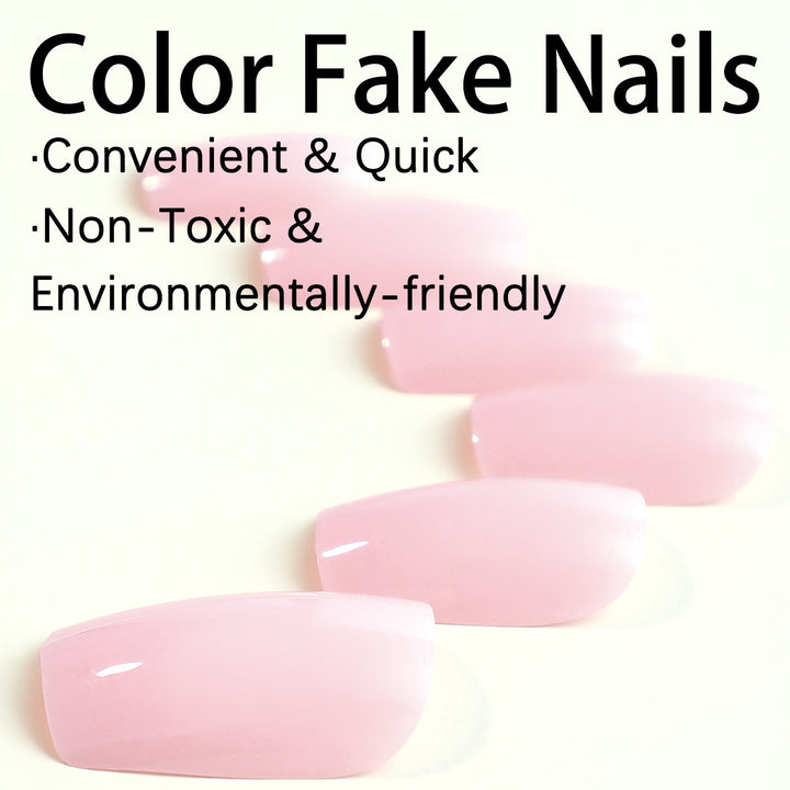 Artificial nail set with high-gloss finish and elegant shape Bowlift