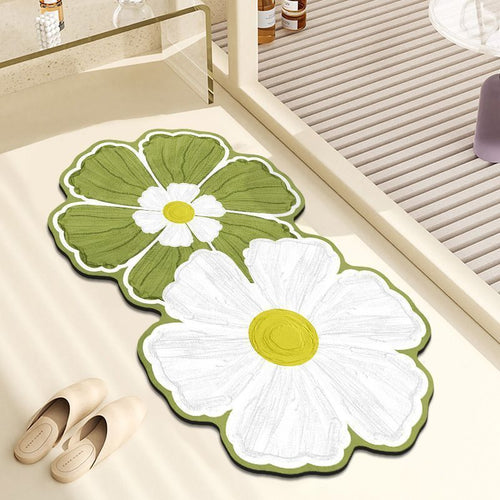Floral Shaped Area Mat