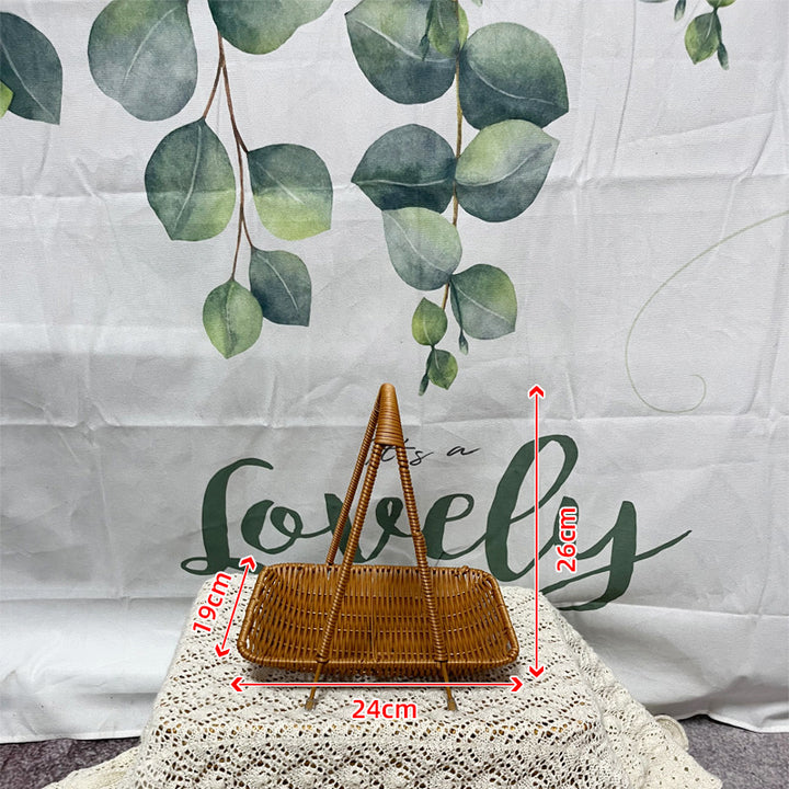 Multi-Tiered Wicker Fruit Stand Bowlift