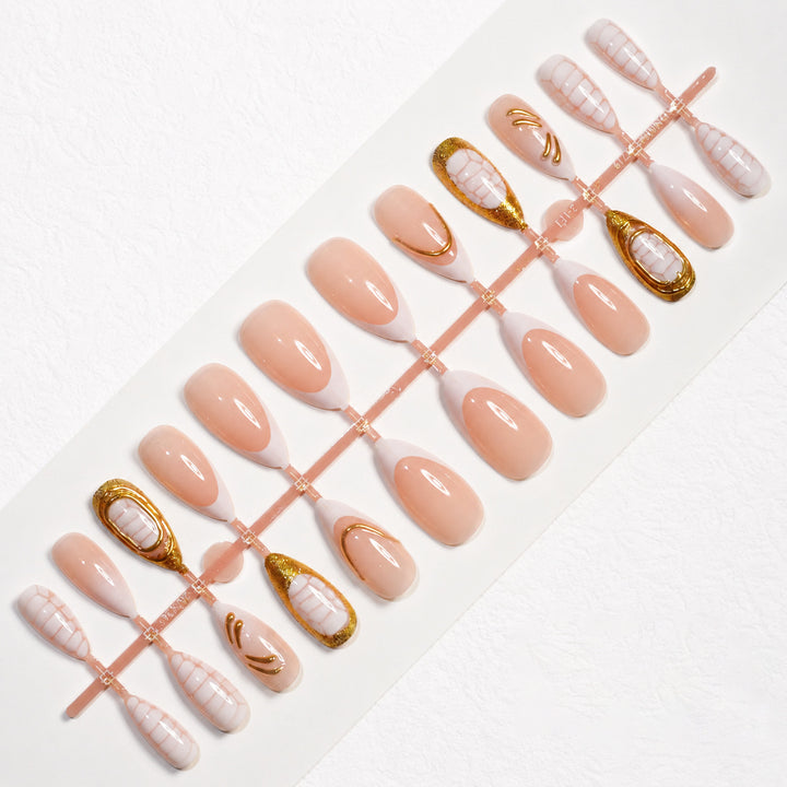 Premium Nails with Art Design Bowlift