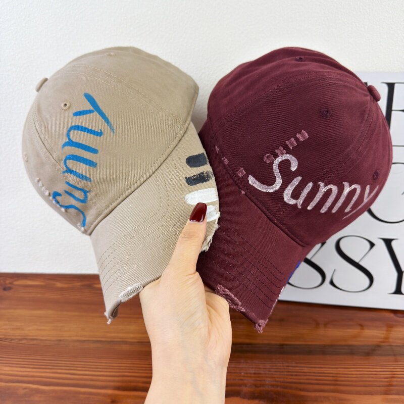 Women's Distressed Graphic Sun Cap Bowlift