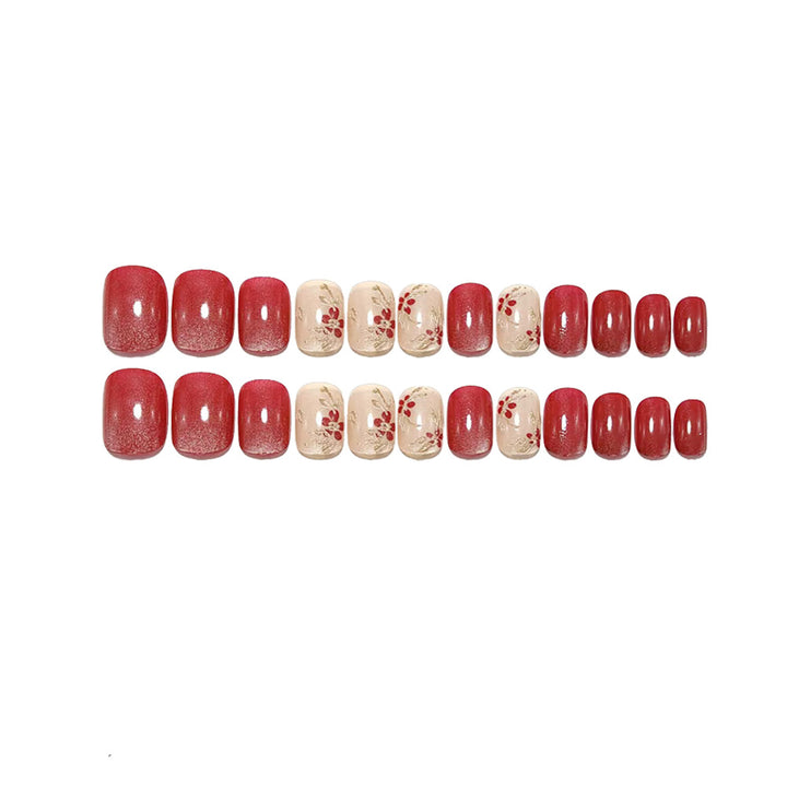 Artificial nails with luxurious floral embellishments Bowlift
