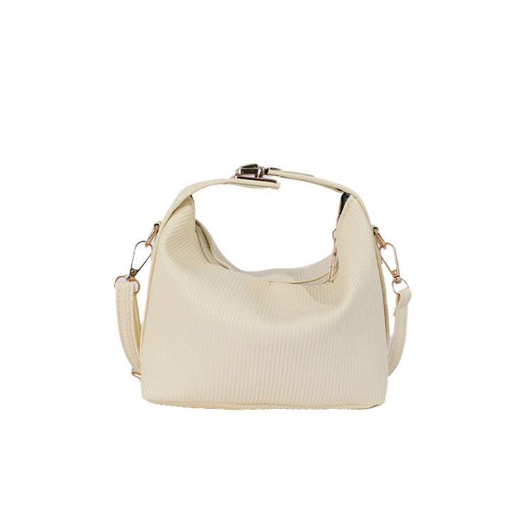WoTextured Ribbed Handbag Bowlift