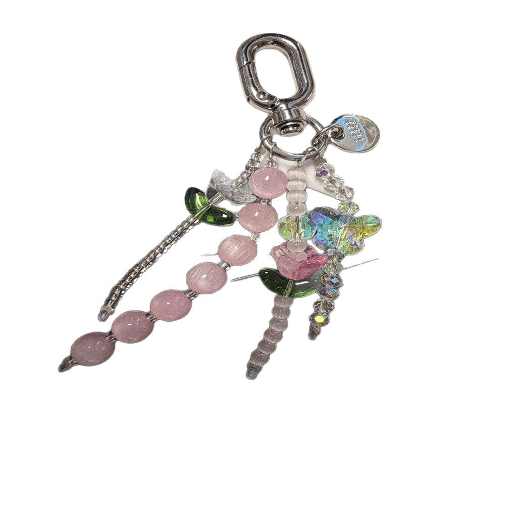 Decorative Beaded Charm Keychain Bowlift 1790135130