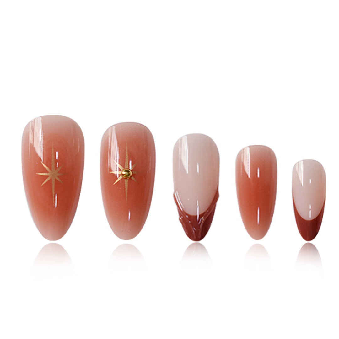 Floral Accent Nail Art Extensions Bowlift