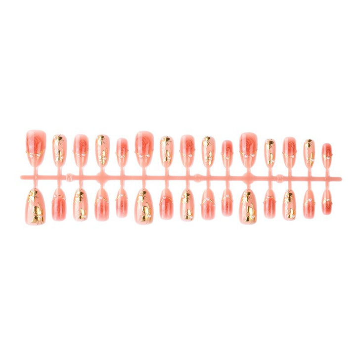 Artful Nail Tips with Rose Design Bowlift
