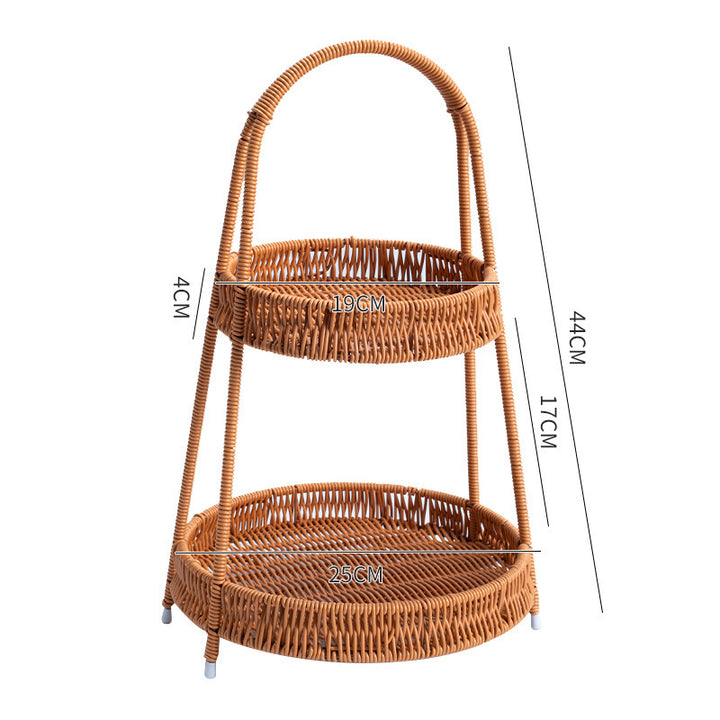 Handcrafted Wicker Storage Basket Bowlift