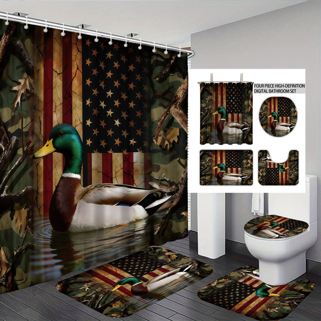 Digital Duck-Themed Bathroom Set Bowlift