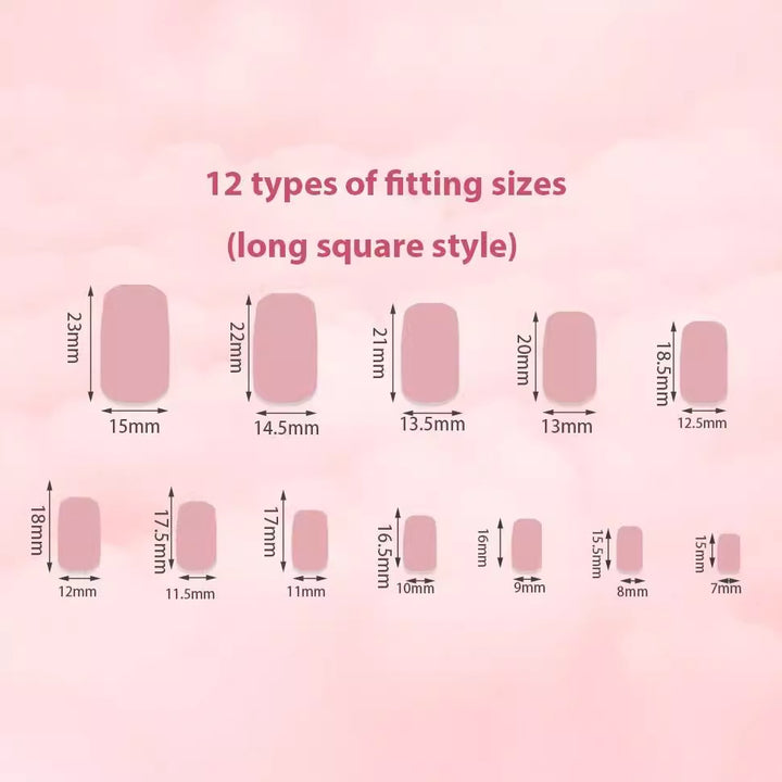 Artificial nail set with elegant high gloss and luxurious finish Bowlift