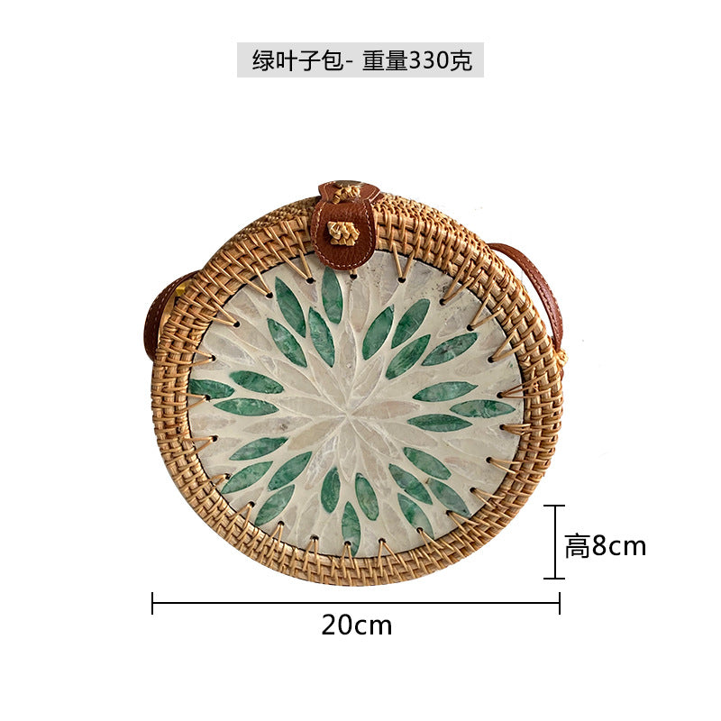 Ladies Round Basket Bag Bowlift