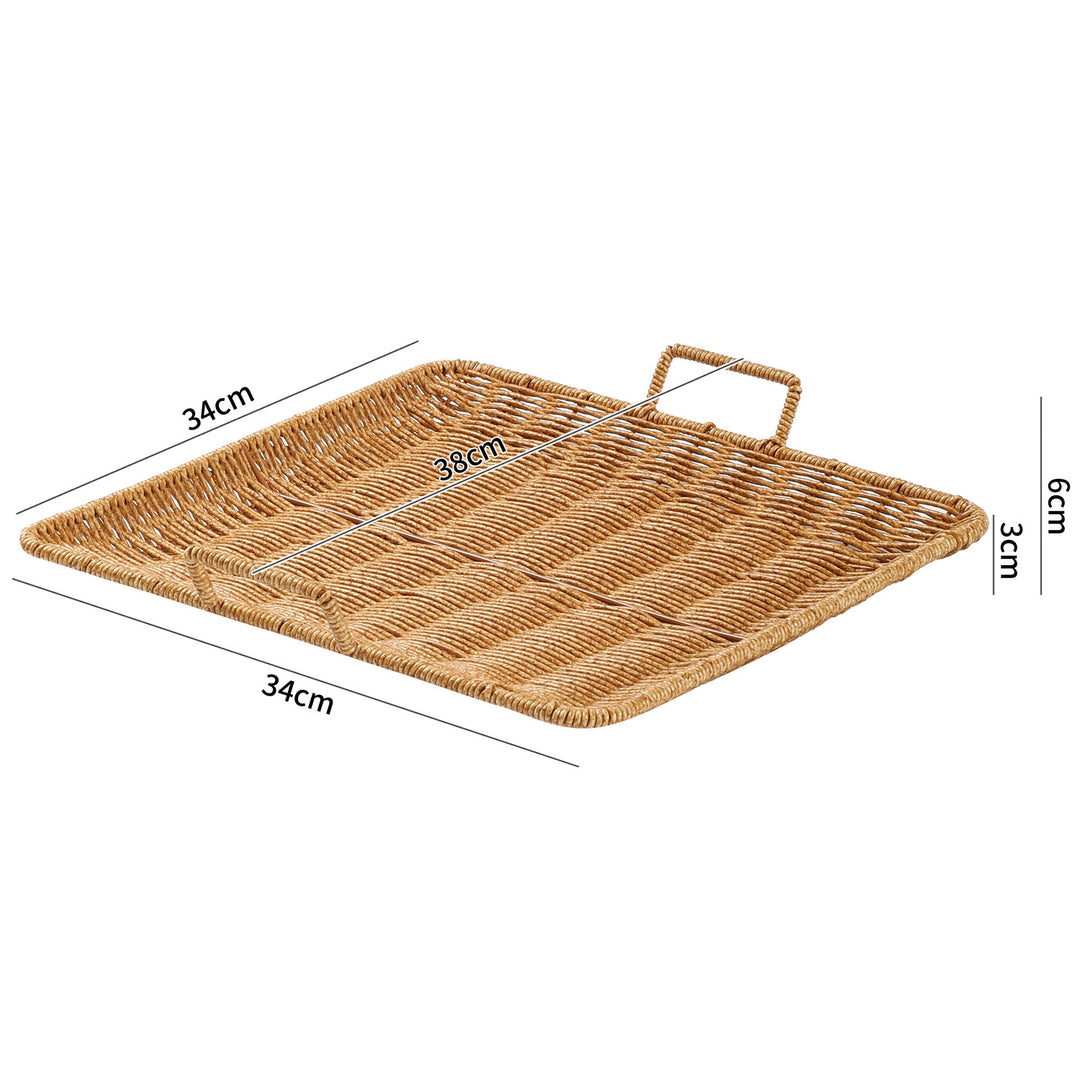 Home Decorative Woven Serving Tray Bowlift