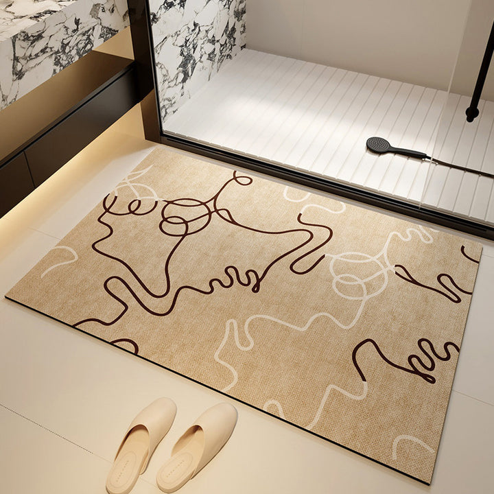Artistic Bathroom Mat Bowlift