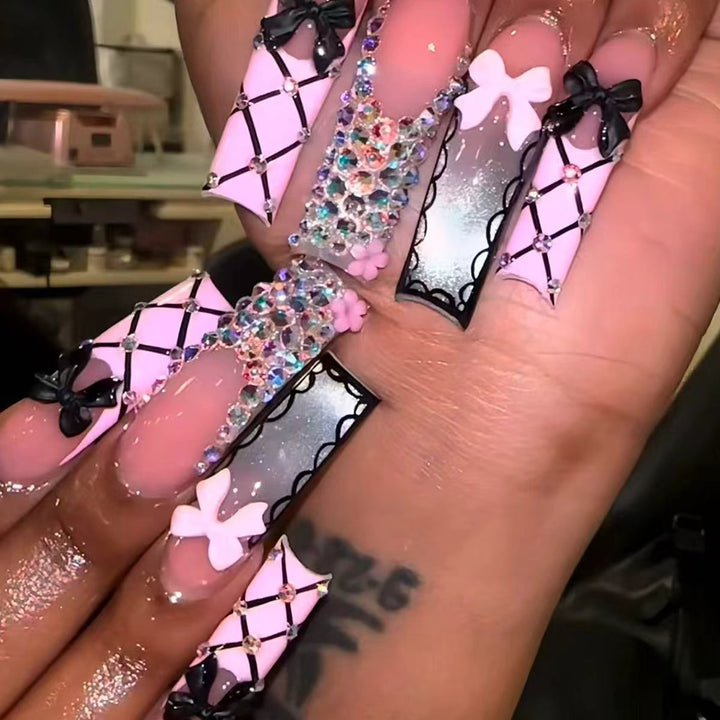 Glamorous Statement Nail Art Extensions Bowlift