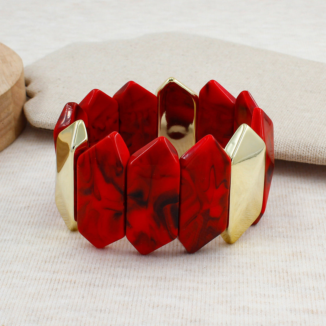 Geometric Resin Bracelet Bowlift