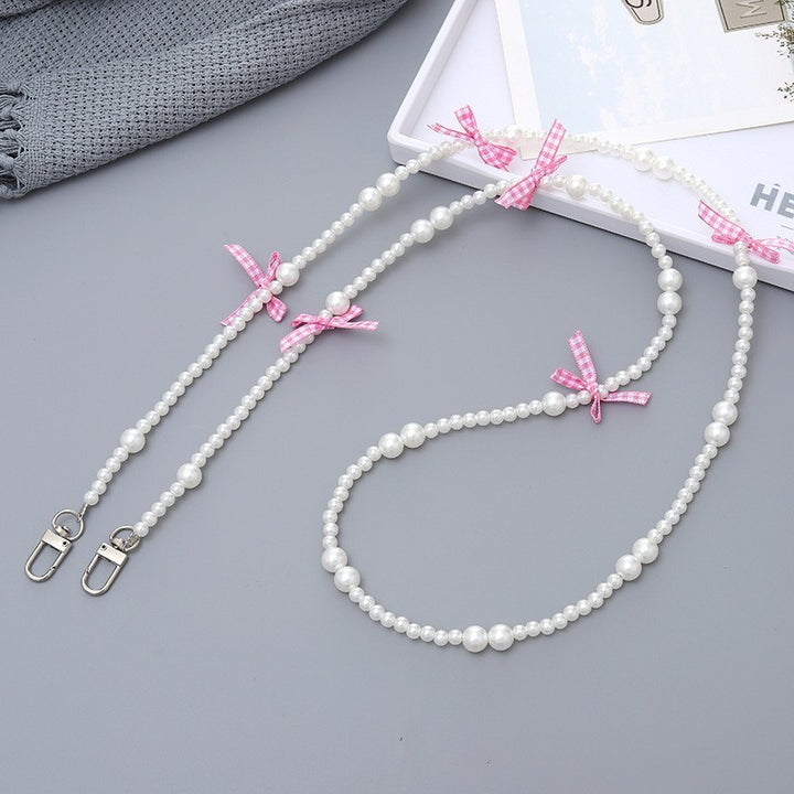 Elegant Pearl and Chain Necklace Bowlift